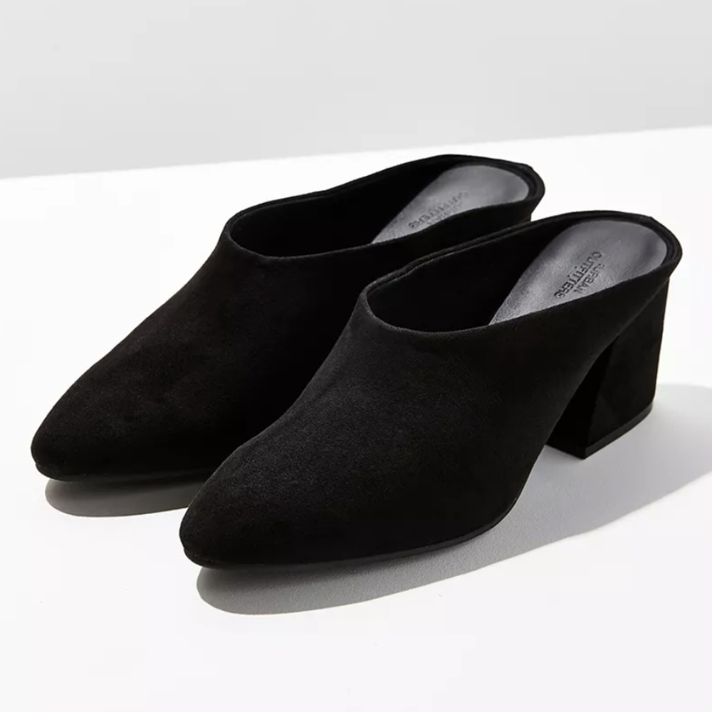 Urban Outfitters Marta Mule Heels Black Women's 9 - Picture 2 of 14